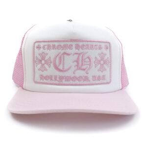 Chrome-Hearts-CH-Hollywood-Trucker-Hat-PinkWhite-Front