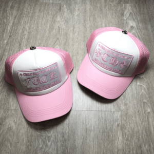 White-Pink-Chrome-Hearts-Hat