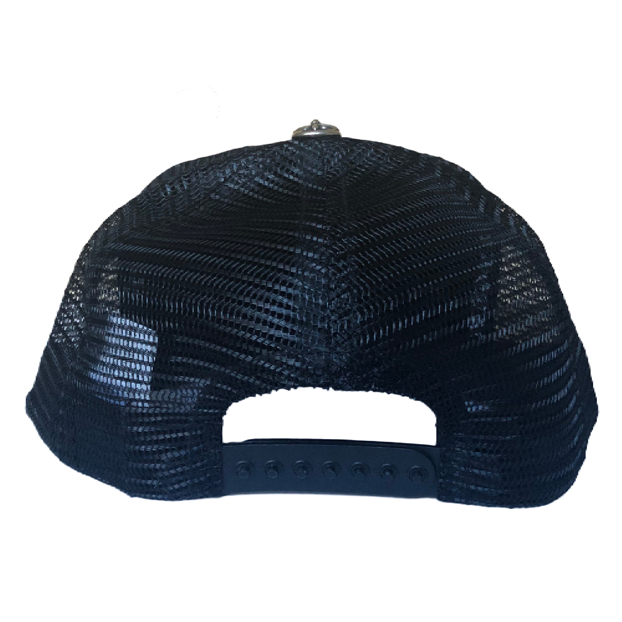 Chrome Hearts CH Hollywood Trucker Hat Black/Black for Women