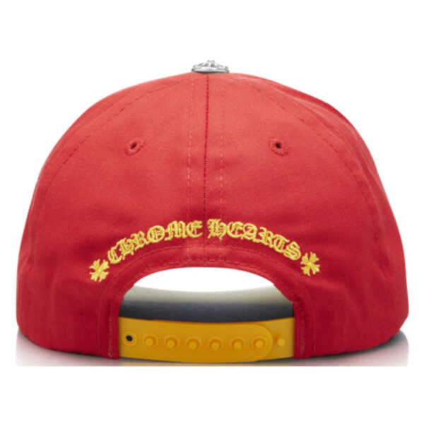 Chrome Hearts CH Silver Button Hat – Red-Yellow