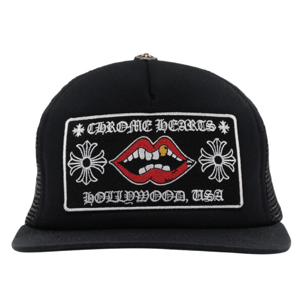 Chrome Hearts Chomper Hollywood Trucker Hat – Black
